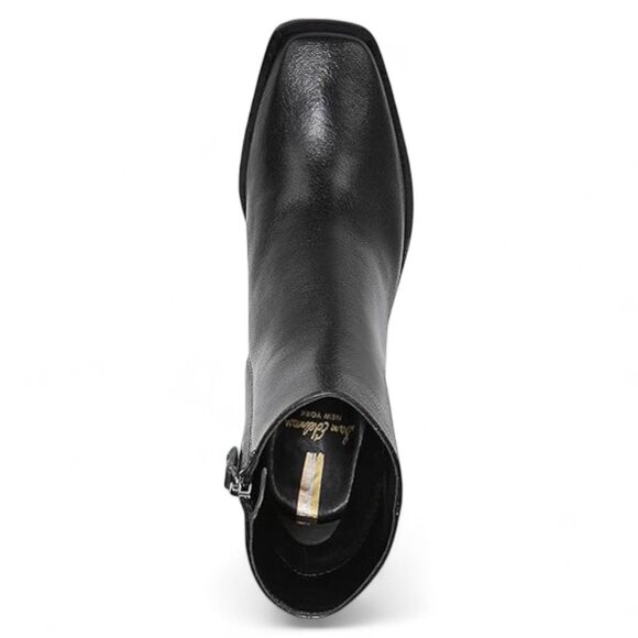 Womens Sam Edelman Leather Black Bootie - Picture 2 of 4